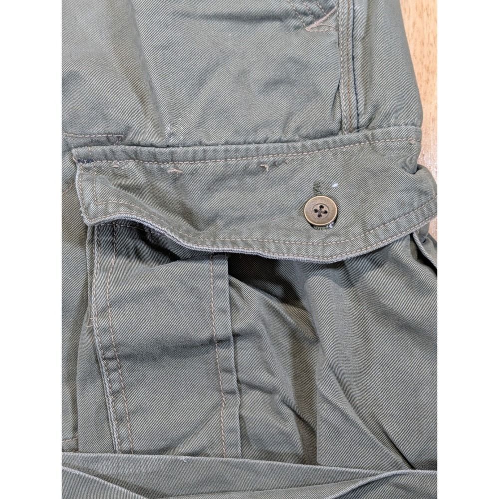Arizona Jean Co Mens Forest Green Vintage Surplus Cargo Pants with Belt 36x32 - Picture 7 of 14